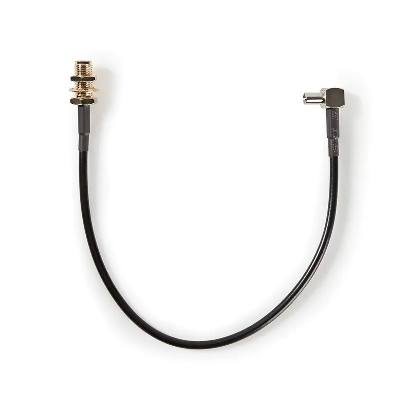 Bild 1 för Nedis Antennkabel | SMA Hona | TS9 | Guldplaterad | 50 Ohm | Enskaligt skydd | 0.20 m | Rund | PVC | Svart | Låda