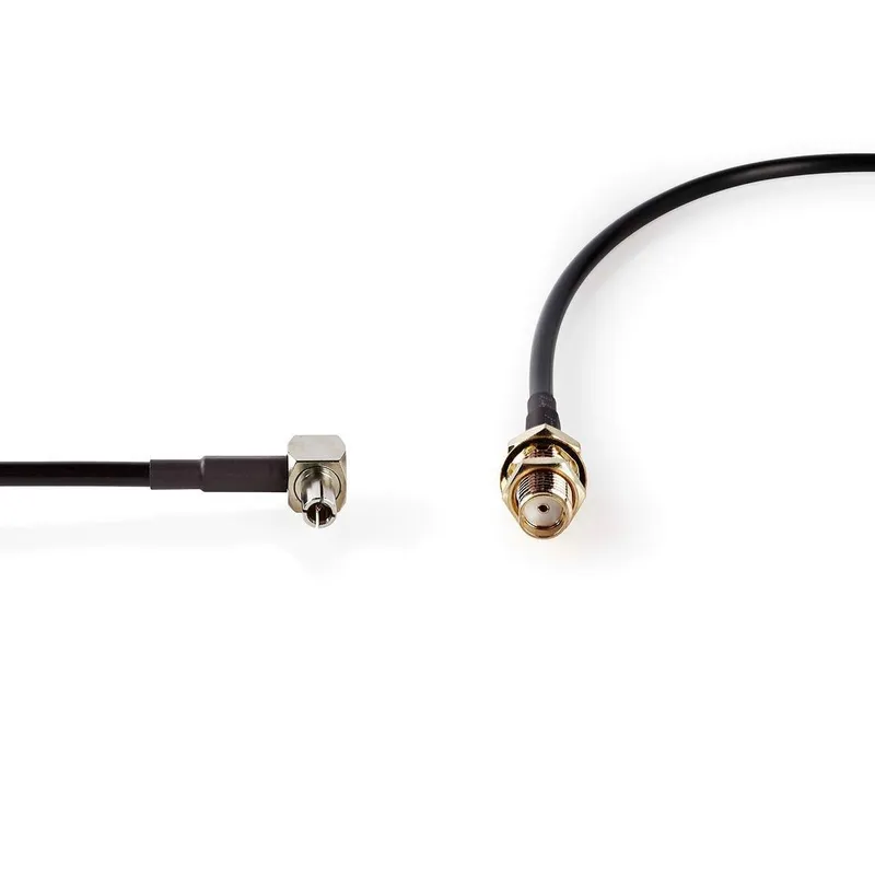 Bild 2 för Nedis Antennkabel | SMA Hona | TS9 | Guldplaterad | 50 Ohm | Enskaligt skydd | 0.20 m | Rund | PVC | Svart | Låda