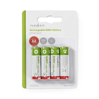 Produktfoto för Nedis BANM20HR64B battery - 4 x AA type - NiMH