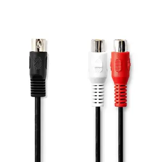 Produktfoto för Nedis CAGL20250BK02 audio cable