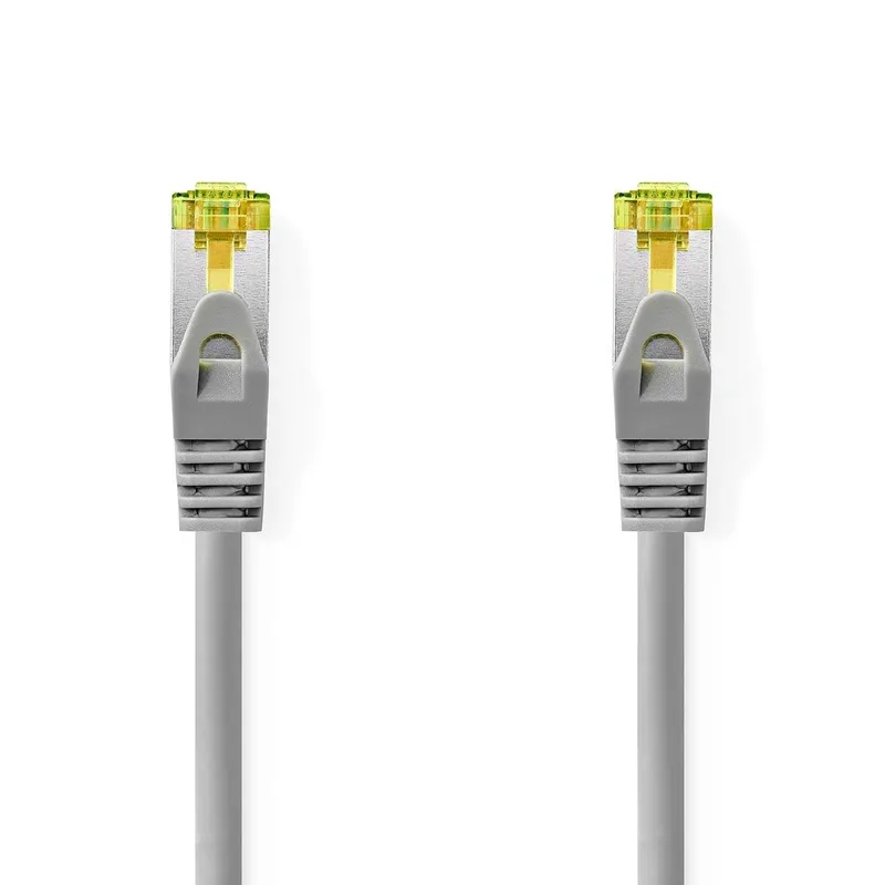 Bild 1 för Nedis Cat 8.1 nätverkskabel | S/FTP | RJ45 hane | RJ45 hane | 1.00 m | Rund | LSZH | Grå | Label