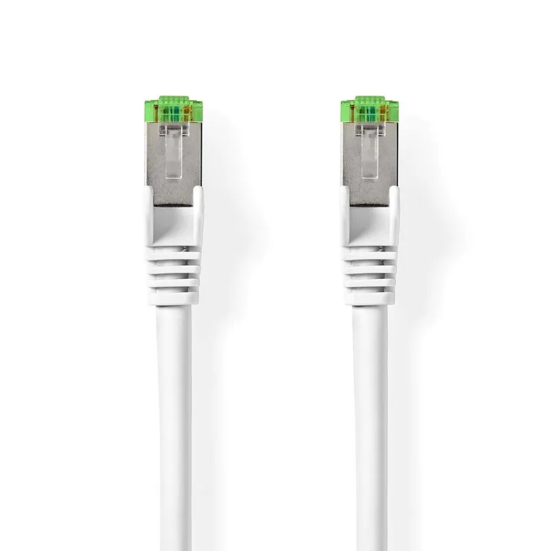Bild 2 för Nedis Cat 8.1 nätverkskabel | S/FTP | RJ45 hane | RJ45 hane | 1.00 m | Rund | LSZH | Vit | Label
