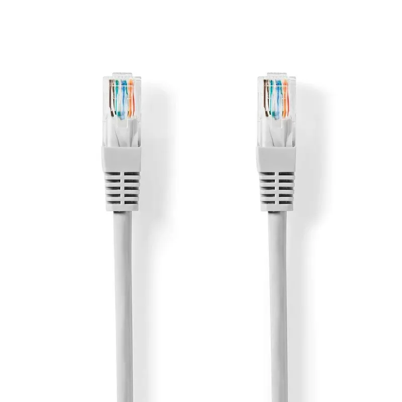 Bild 1 för Nedis CAT5e nätverkskabel | U/UTP | RJ45 hane | RJ45 hane | 15.0 m | Rund | PVC | Grå | Label