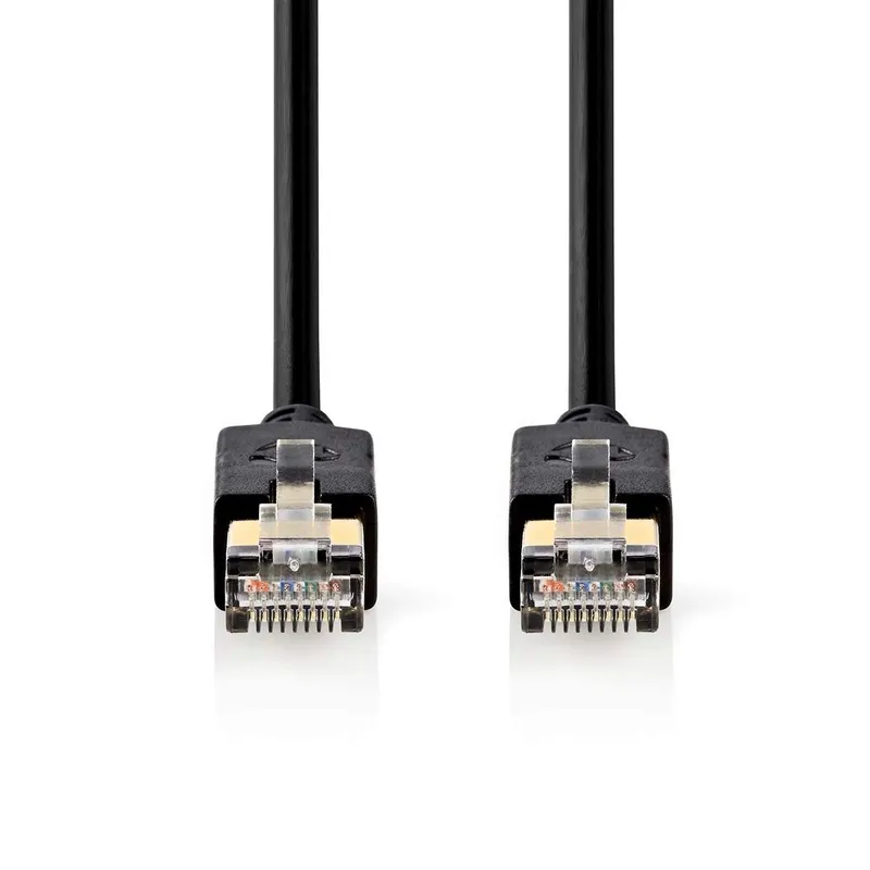 Bild 2 för Nedis CAT6 Nätverkskabel | RJ45 hane | RJ45 hane | F/UTP | 5.00 m | Rund | LSZH / PVC | Antracit | Kartong med fönster