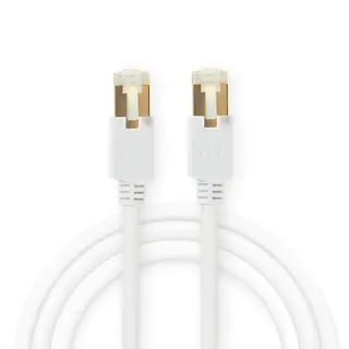 Produktfoto för Nedis CAT6 Nätverkskabel | RJ45 hane | RJ45 hane | F/UTP | 5.00 m | Rund | LSZH / PVC | Vit | Kartong med fönster