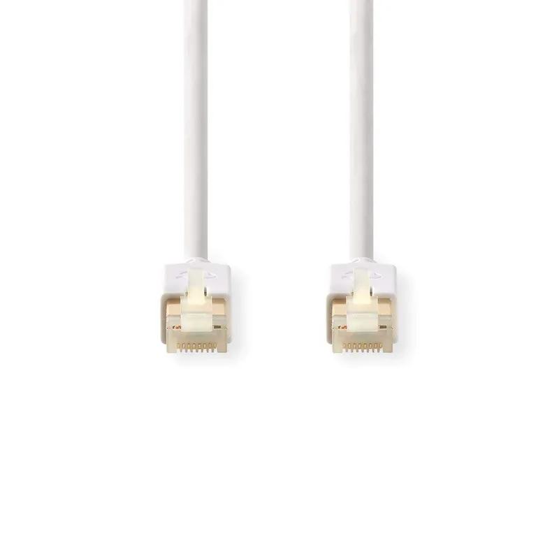Bild 2 för Nedis CAT6 Nätverkskabel | RJ45 hane | RJ45 hane | F/UTP | 5.00 m | Rund | LSZH / PVC | Vit | Kartong med fönster