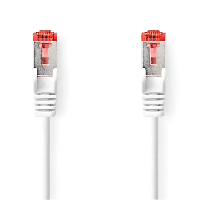 Bild 1 för Nedis CAT6 Nätverkskabel | RJ45 hane | RJ45 hane | S/FTP | 0.50 m | Rund | LSZH | Vit | Label