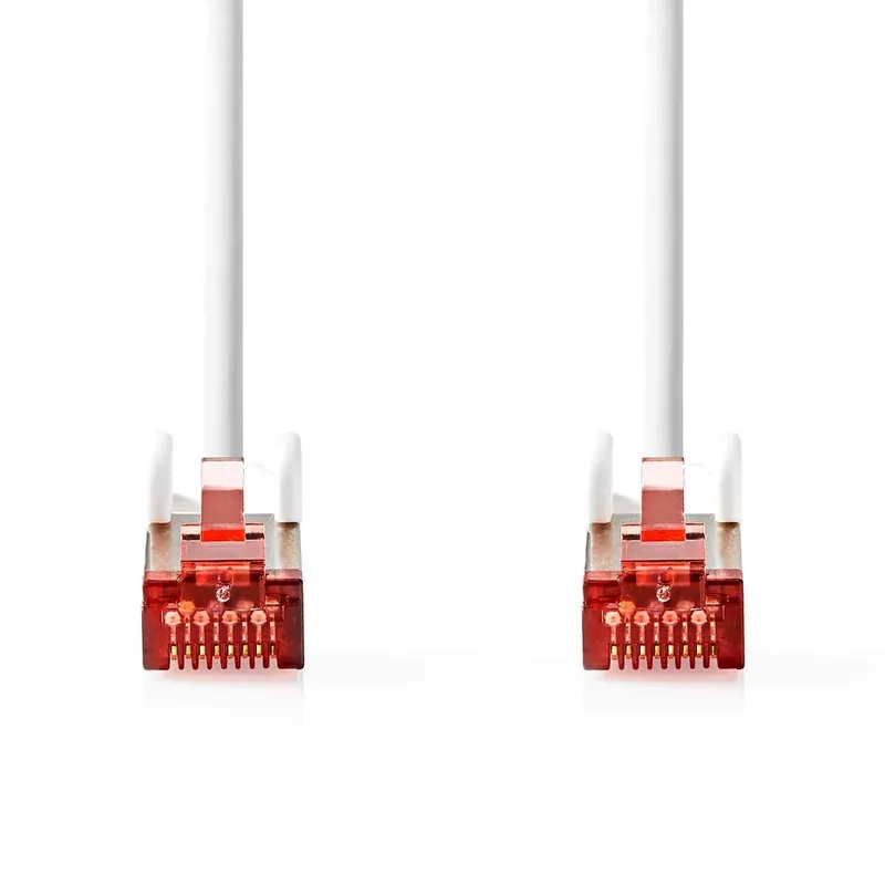 Bild 2 för Nedis CAT6 Nätverkskabel | RJ45 hane | RJ45 hane | S/FTP | 0.50 m | Rund | LSZH | Vit | Label
