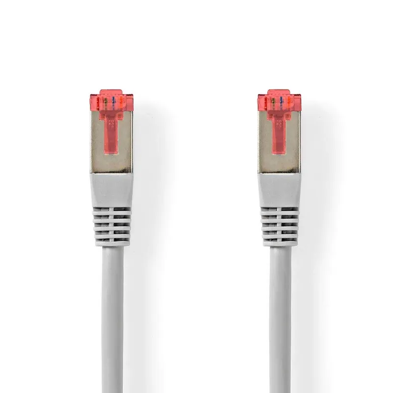 Bild 1 för Nedis CAT6 Nätverkskabel | RJ45 hane | RJ45 hane | SF/UTP | 1.00 m | Rund | PVC | Grå | Label