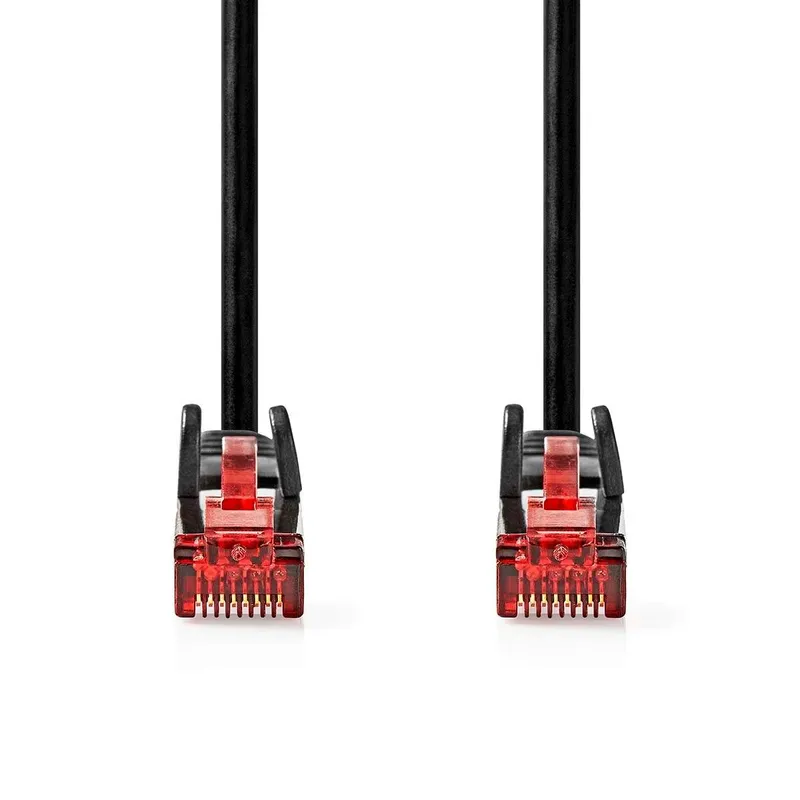 Bild 2 för Nedis CAT6 Nätverkskabel | RJ45 hane | RJ45 hane | U/UTP | 10.0 m | Rund | PVC | Svart | Label