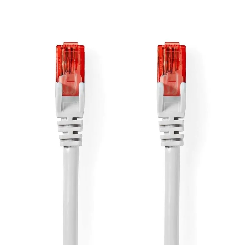 Bild 1 för Nedis CAT6 Nätverkskabel | RJ45 hane | RJ45 hane | U/UTP | 30.0 m | Rund | PVC | Vit | Label