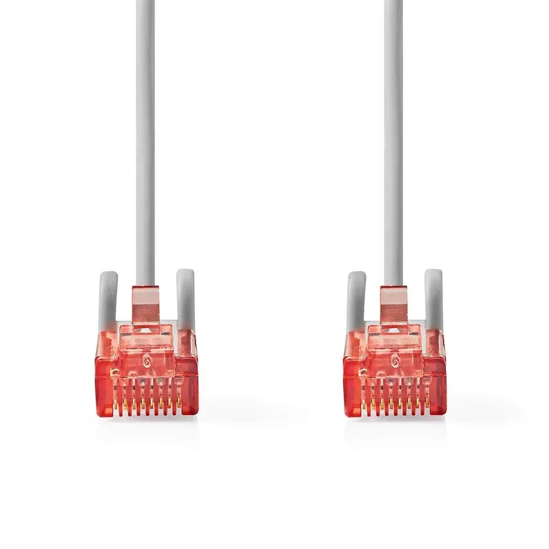 Bild 2 för Nedis CAT6 Nätverkskabel | RJ45 hane | RJ45 hane | U/UTP | 5.00 m | Rund | PVC | Grå | Label