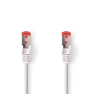 Produktfoto för Nedis CAT6 Nätverkskabel, RJ45 hane, S/FTP, 15m - Vit
