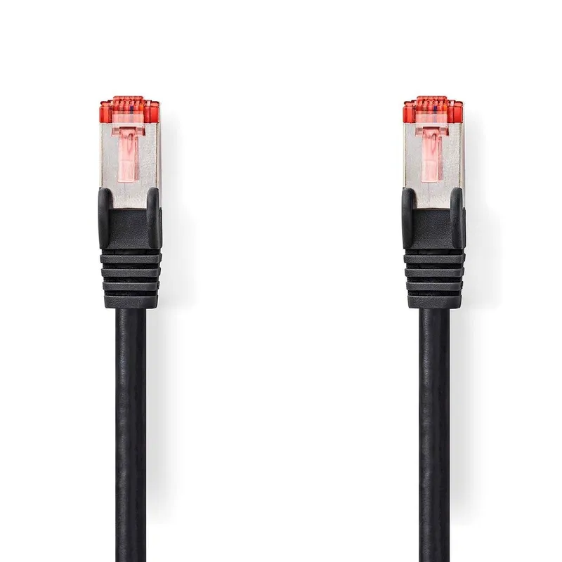 Bild 1 för Nedis CAT6 Nätverkskabel, RJ45 hane, S/FTP, 3m - Svart