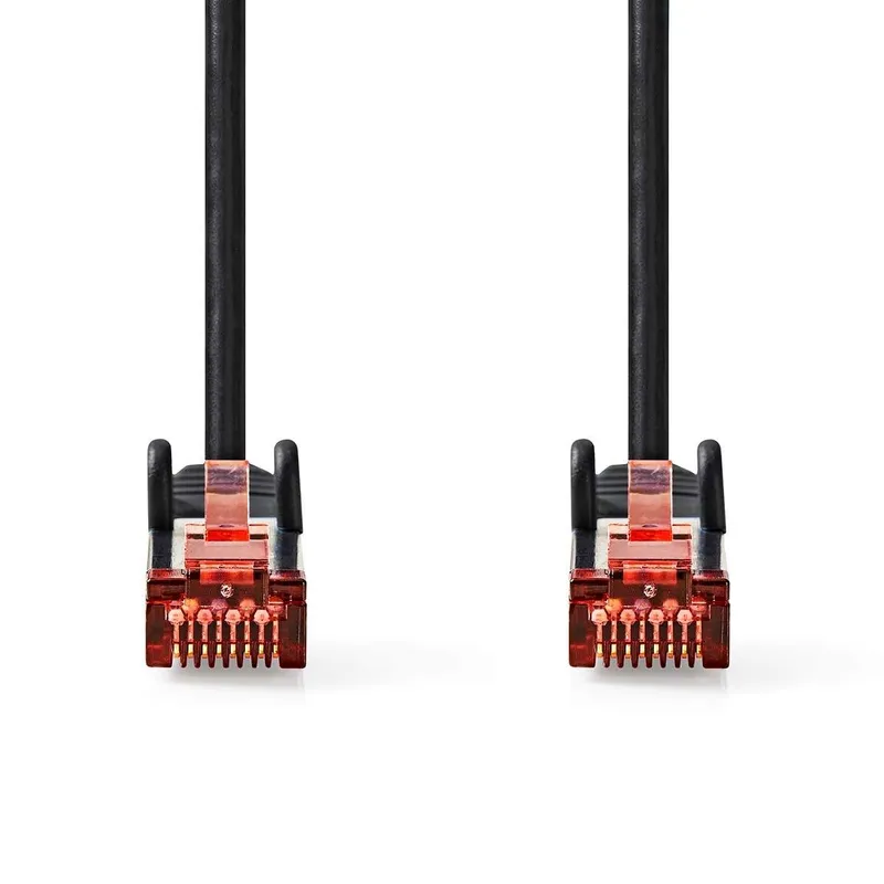 Bild 2 för Nedis CAT6 Nätverkskabel, RJ45 hane, S/FTP, 3m - Svart