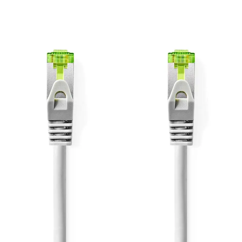Bild 1 för Nedis CAT7 nätverkskabel | S/FTP | RJ45 hane | RJ45 hane | 5.00 m | Snagless | Rund | LSZH | Grå | Label