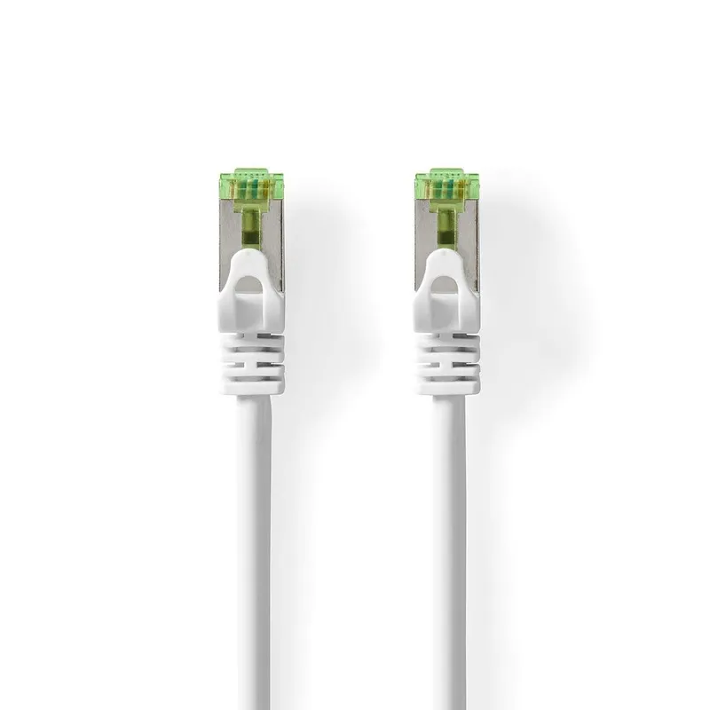 Bild 1 för Nedis CAT7 nätverkskabel | S/FTP | RJ45 hane | RJ45 hane | 5.00 m | Snagless | Rund | LSZH | Vit | Låda