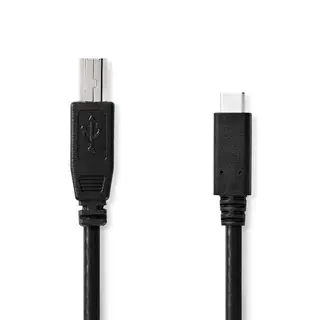 Produktfoto för Nedis CCGL60650BK10 USB cable