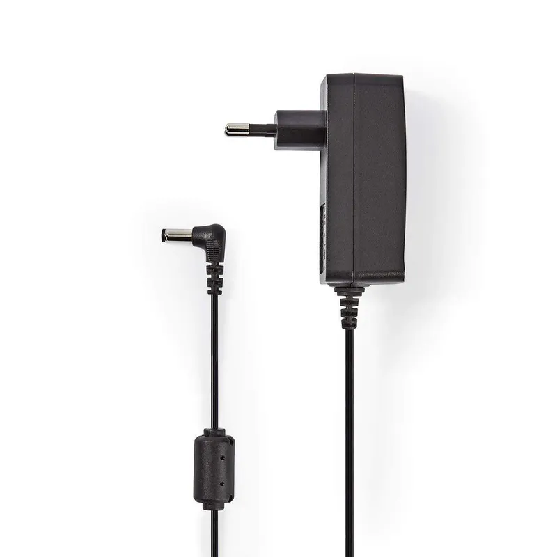Bild 1 för Nedis CCTV Strömadapter | 2.0 A | 12 V DC | 5.5 x 2.1 mm Hane | Hane | 1.50 m | Svart