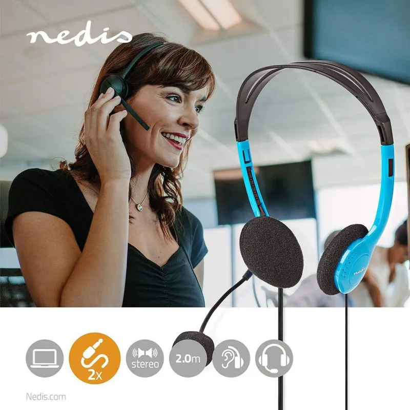 Bild 2 för Nedis CHST100BU - headset