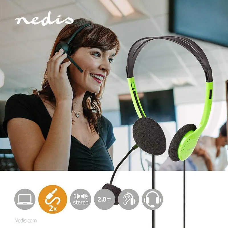 Bild 2 för Nedis CHST100GN - headset
