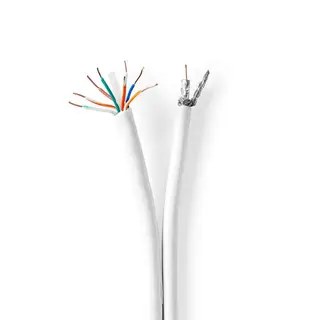Produktfoto för Nedis Coax / CAT6 Combination Cable - bulk aerial/network cable - 25 m