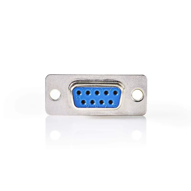 Bild 1 för Nedis D-Sub Chassis Mount | D-SUB 9-Pin Female | Silver | Box