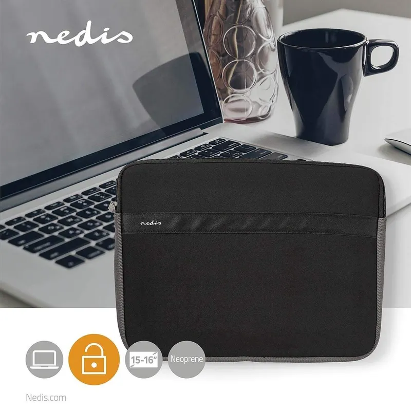 Bild 2 för NEDIS Datorfodral 15-16'' Svart
