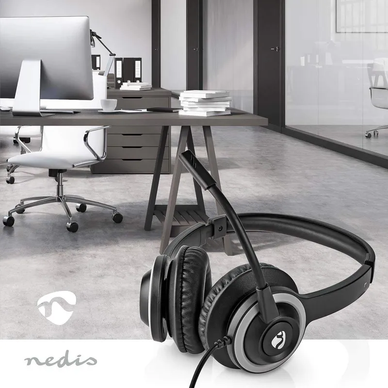 Bild 2 för NEDIS Datorheadset CHSTU310BK USB-A/C