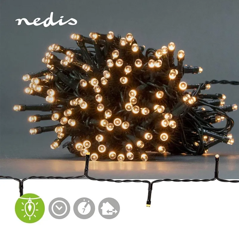 Bild 2 för Nedis Dekorativ Ljusslinga, 192 LED - 14.4m