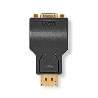 Produktfoto för Nedis Displayport hane till VGA hona adapter, 1080p, guldpläterad
