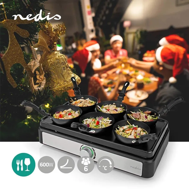 Bild 2 för Nedis FCRA310FBK6, 600 W, 270 mm, 440 mm, 100 mm, 262 g, 6 styck