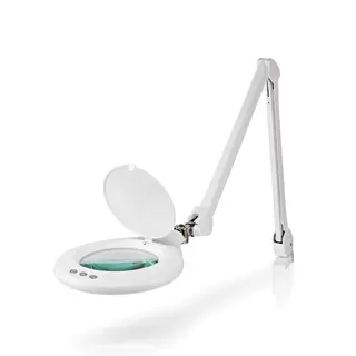 Produktfoto för Nedis Förstoringsglas Bordslampa | Linsstyrka: 3 Diopter | 6500 K | 10 W | 660 lm | Vit