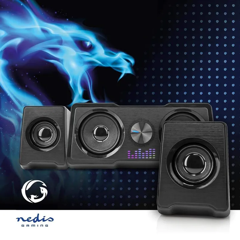 Bild 2 för Nedis Gaming GSPR21022BK - speaker system