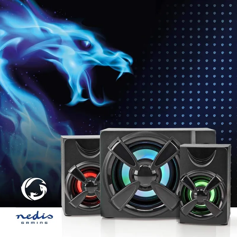 Bild 2 för Nedis Gaming GSPR31021BK - speaker system