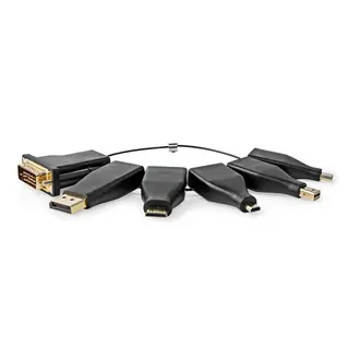 Produktfoto för Nedis HDMI-adaptrar - DisplayPort/DVI-D/HDMI Micro/HDMI Mini/ Mini DisplayPort/USB-C