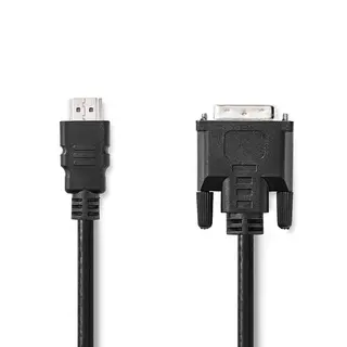 Produktfoto för Nedis HDMI till DVI-C 24+1 Pin, 1080p, 3m