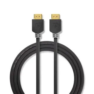 Produktfoto för Nedis High Speed ​​HDMI kabel med Ethernet, 2m - Antracit