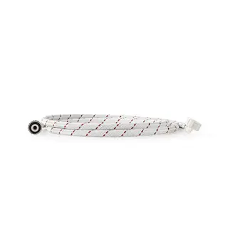 Produktfoto för Nedis Inloppsslang nylon | 3/4'' | 3/4'' | 10 Bar | 90 °C | 2.50 m | Användning: Maträtt / Tvättmaskin | Nylon | Röd / Vit