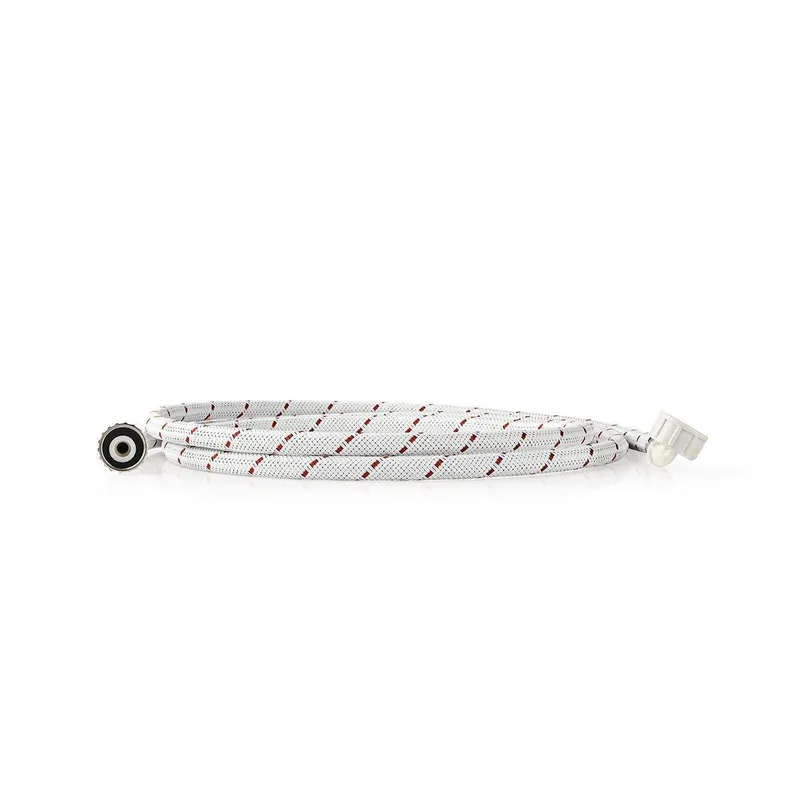 Bild 1 för Nedis Inloppsslang nylon | 3/4'' | 3/4'' | 10 Bar | 90 °C | 2.50 m | Användning: Maträtt / Tvättmaskin | Nylon | Röd / Vit