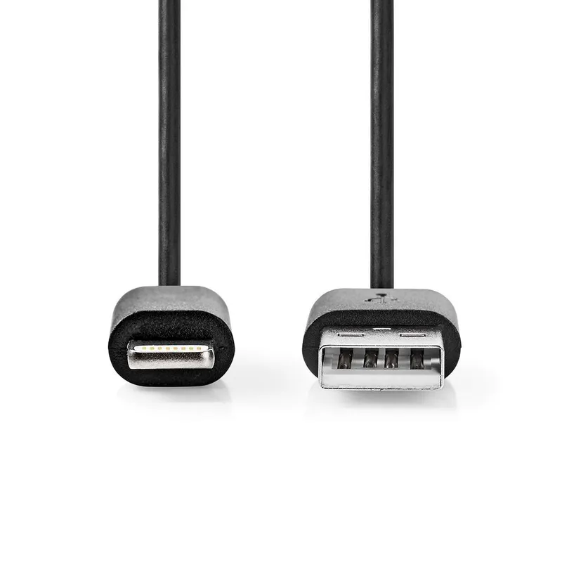Bild 2 för NEDIS Kabel Lightning - USB A 2m Svart