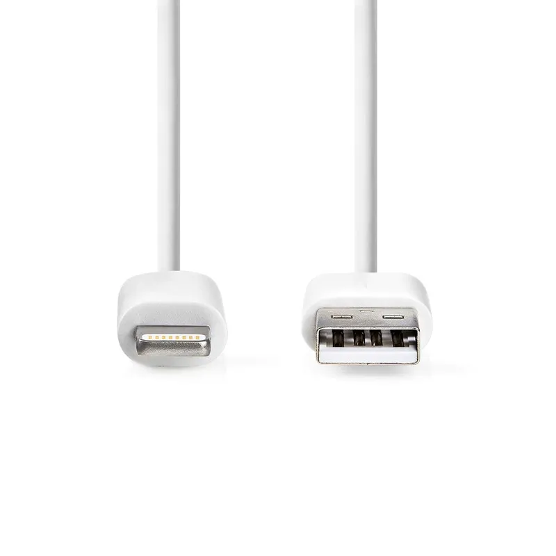 Bild 2 för NEDIS Kabel Lightning - USB A 2m Vit