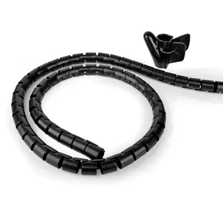 Produktfoto för Nedis Kabelärm Spiral, 2m, innerdiameter 28-32mm - Svart