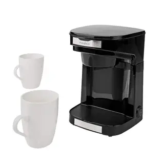 Produktfoto för Nedis Kaffebryggare 0.25L + 2 Koppar - Svart