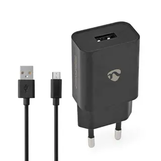 Produktfoto för NEDIS Laddare Vägg 2.1 A Micro-USB S