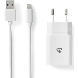 Produktfoto för NEDIS Laddare Vägg 2.4 A Lightning 1m V