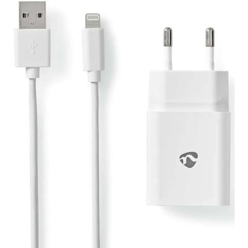 Bild 1 för NEDIS Laddare Vägg 2.4 A Lightning 1m V