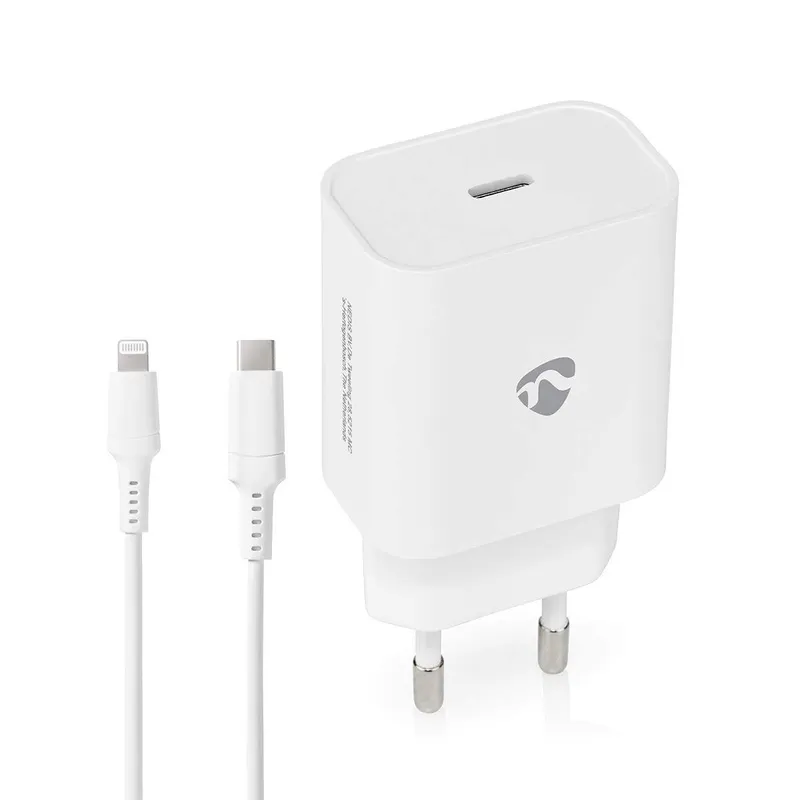 Bild 1 för NEDIS Laddare Vägg 20 W USB-C/Lightning
