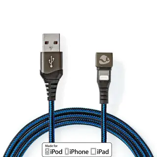 Produktfoto för Nedis Lightning cable - Lightning / USB - 1 m