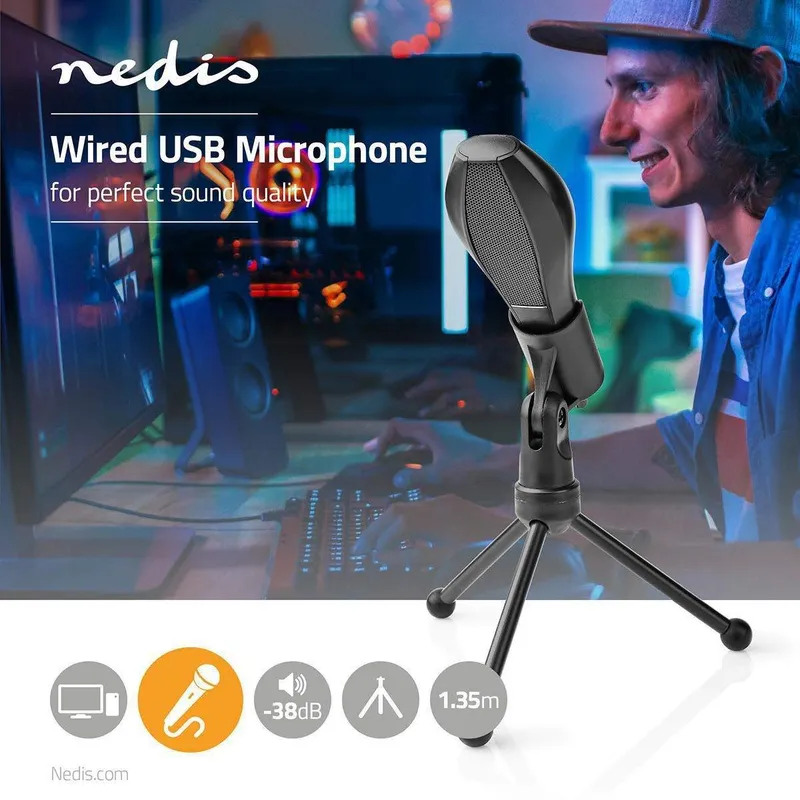 Bild 2 för Nedis MICTU100BK - microphone
